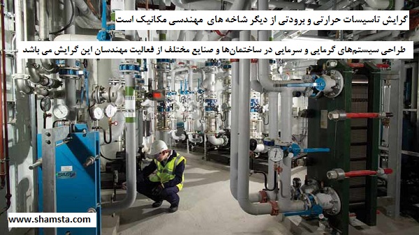 مهندسی تاسیسات از گرایش های مهندسی مکانیک است